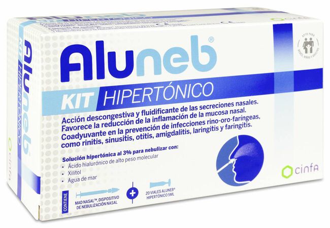 Aluneb Isotonico Kit 15 Viales 4 ml + 1 Dispositivo 