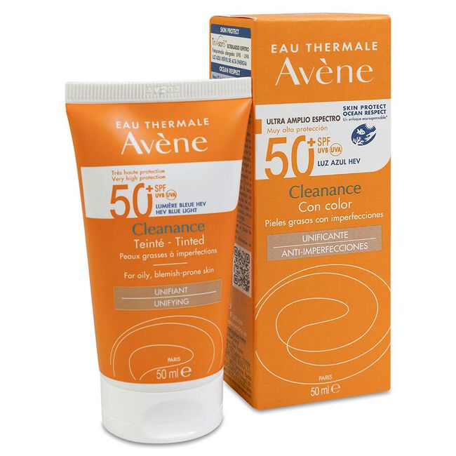 Avène Cleanance Solar SPF 50+ Color, 50 ml