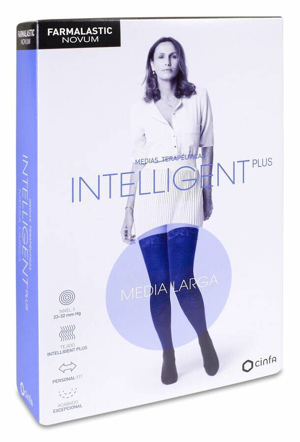 Farmalastic Intelligent Plus Media Larga Talla 3 color Caviar, 1 Ud