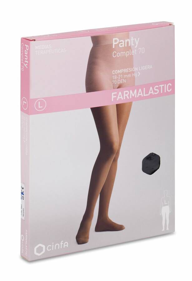 Farmalastic Panty Embarazada (e-t) Compresion Normal 1 Unidad Talla Grande  Color Negro