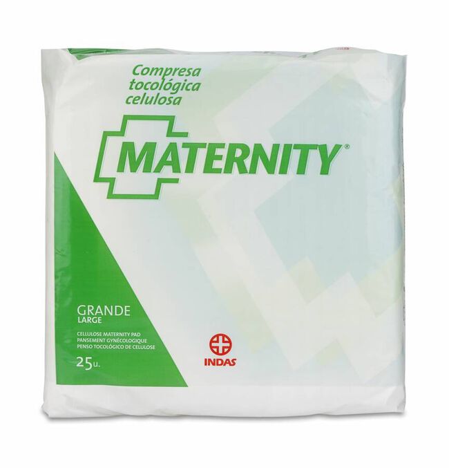 Indasec Maternity Compresa Tocológica Algodón Impermeable - 20 Piezas :  : Salud y cuidado personal