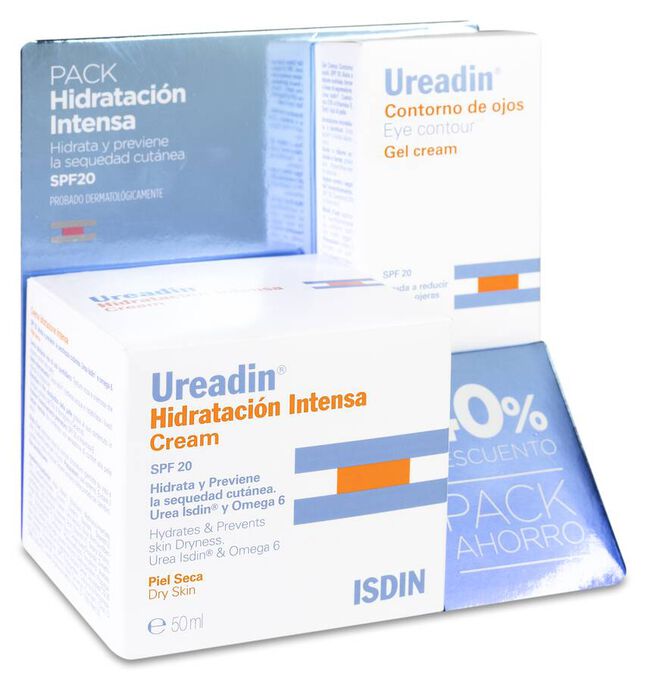 Pack Isdin Ureadin Crema Hidratación Intensa 50 ml + Contorno de Ojos 15 ml