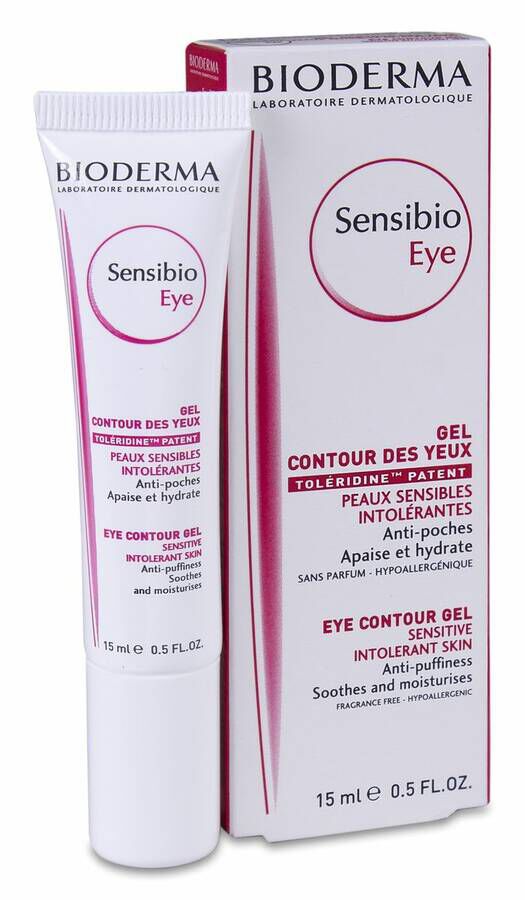 Bioderma Sensibio Contorno Ojos Gel-Crema Piel Sensible, 15 ml
