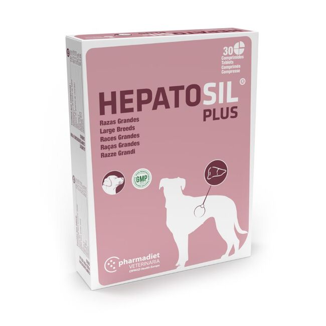 Pharmadiet Hepatosil Plus Razas Grandes, 30 comprimidos