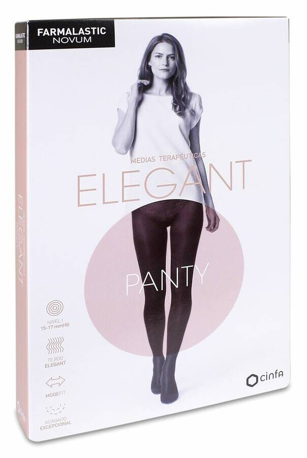 Farmalastic Novum Elegant Panty Compresión Ligera T4 Chocolate, 1 Ud