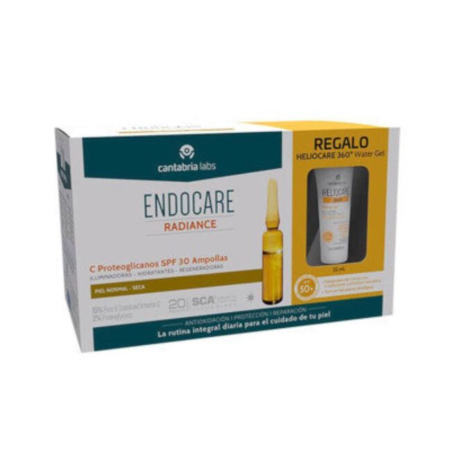 Pack Endocare C20 Proteoglicanos + Heliocare 360 Water Gel, 30 Ampollas + 15 ml