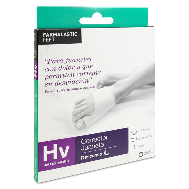 Farmalastic Corrector Juanete Descanso Talla G, 1 Ud