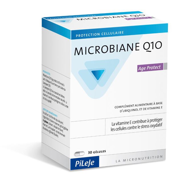 Pileje Microbiane Q10 Age Protect, 30 cápsulas
