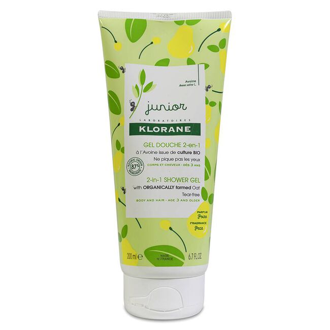 Klorane Junior Gel Ducha Pera, 200 ml