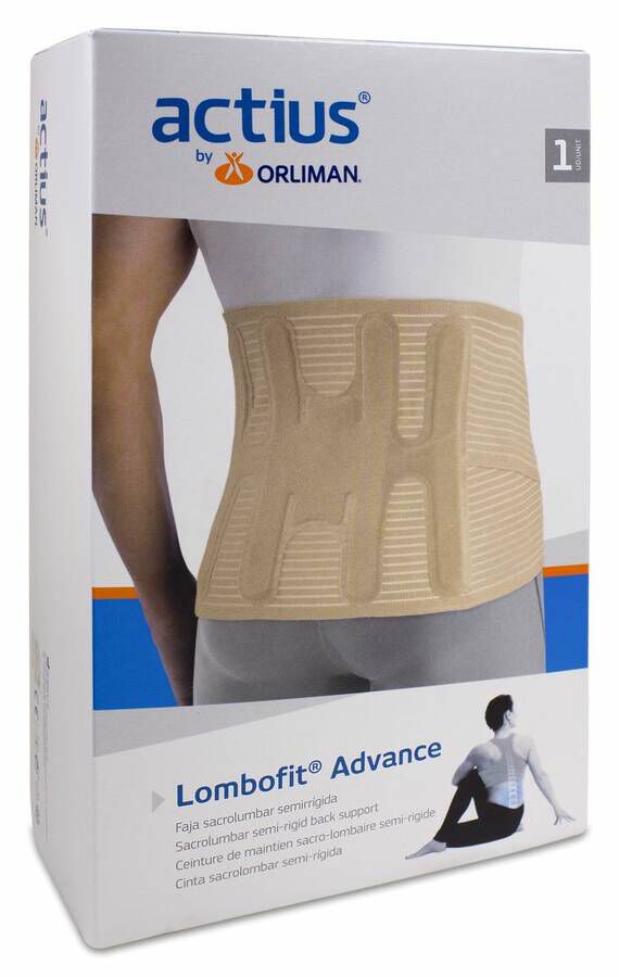 Actius Lombofit Advance Faja Sacrolumbar Semirrígida T2, 1 Ud