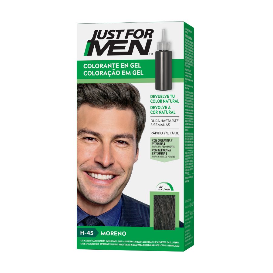 Just For Men Champú Colorante 30 Cc Moreno, 1 Ud image number null
