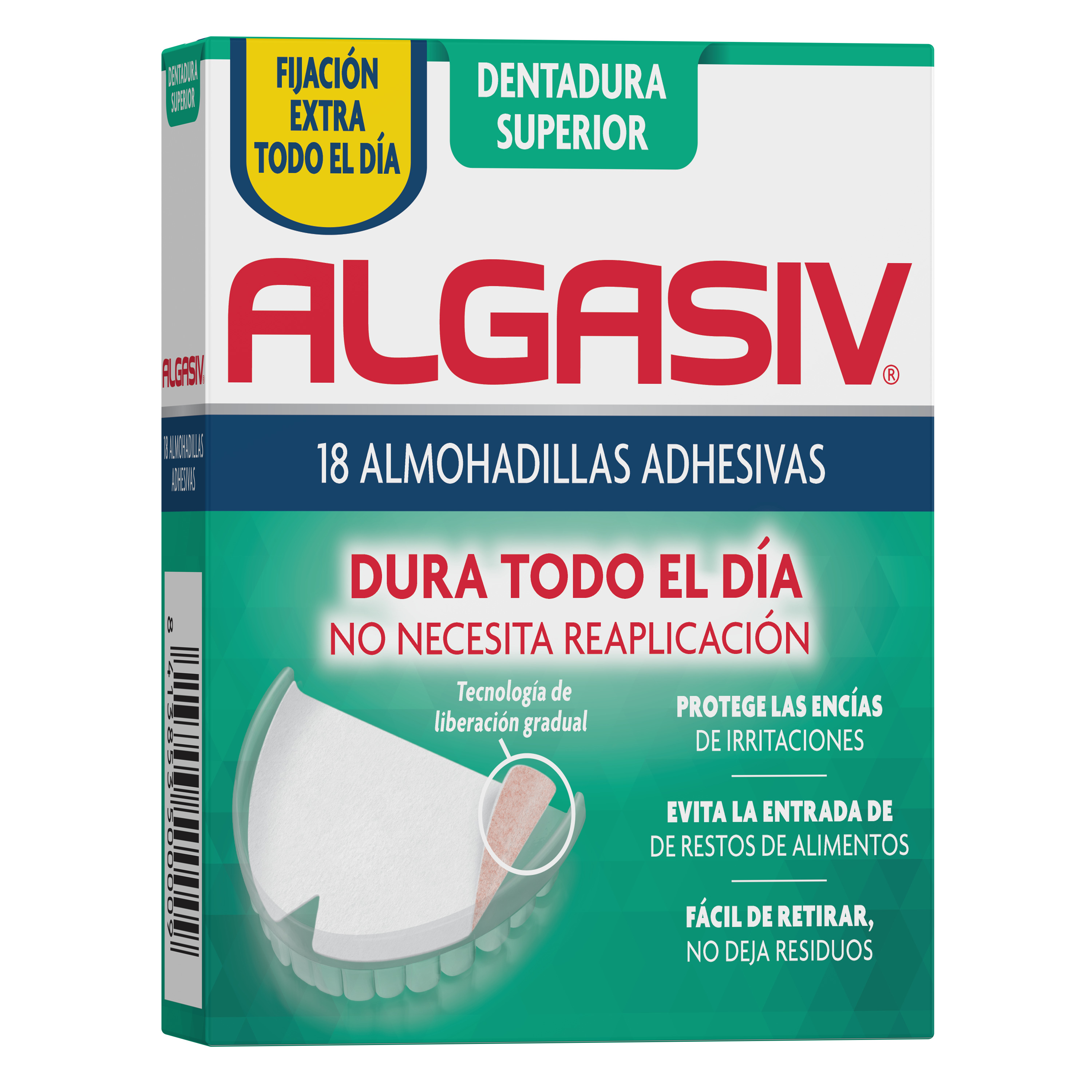 Algasiv Almohadillas Adhesivas Superiores, 18 Uds image number null