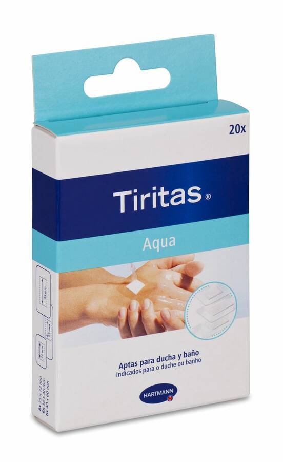 Tiritas aqua transparentes 20 unidades ¡Envío 24h!