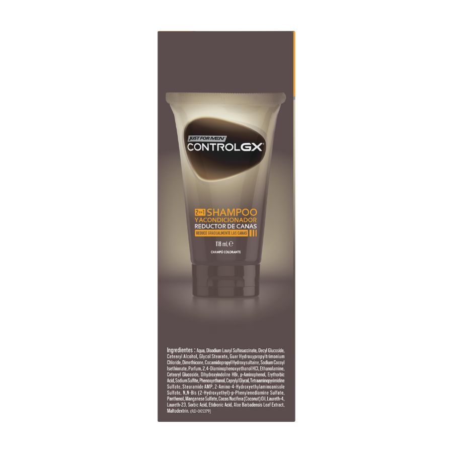 Just For Men Control GX Champú y Acondicionador reductor de canas, 118 ml image number null