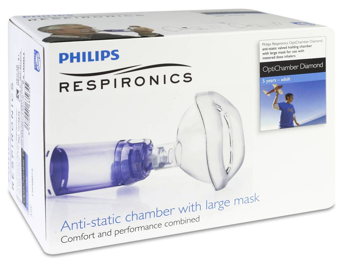Inhalador Cámara espaciadora para adultos, con máscara, Adecuado para niños  mayores de 12 años o adultos, paquete sellado