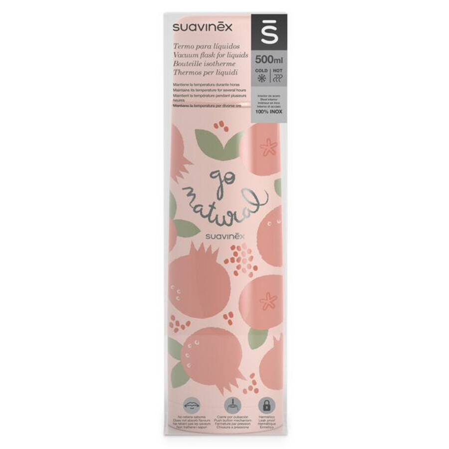 Compra Suavinex Termo Líquidos para Bebé Premium Acero Inoxidable Color  Rosa, 500 ml al mejor precio.