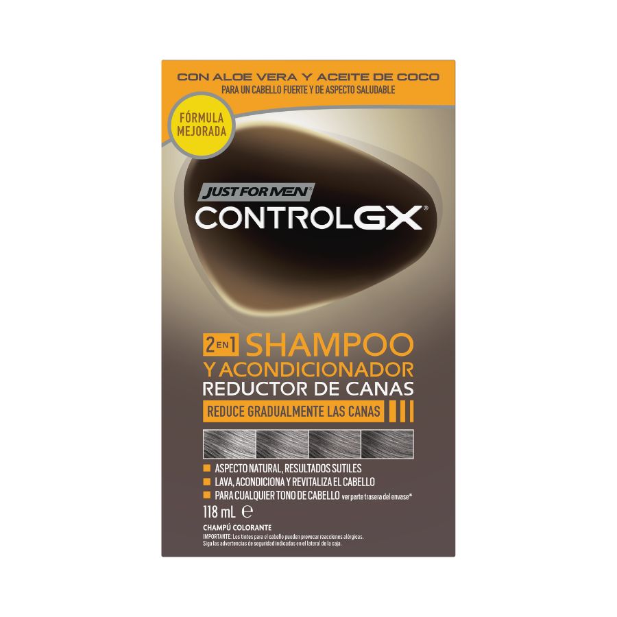 Just For Men Control GX Champú y Acondicionador reductor de canas, 118 ml image number null